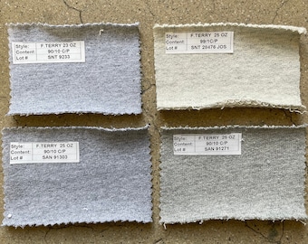 Tessuto French Terry pesante in rotolo, 100% cotone/misto cotone e poliestere, 20-25 once, 20 iarde