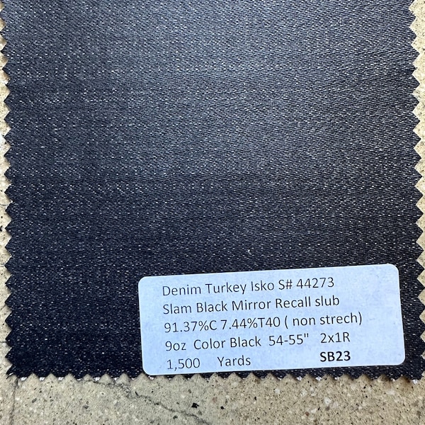 Waxed Denim Fabric Etsy