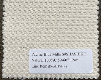 PBM SHASHIKO Natural 100%C 59-60 12oz Kendo Fabric Line Item