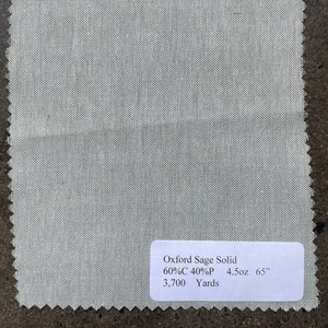 3 yards Sage Green Oxford Shirting Fabric lightweight