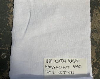 USA Heavy Cotton Jersey / T-shirt fabric 59-60” 5 yards