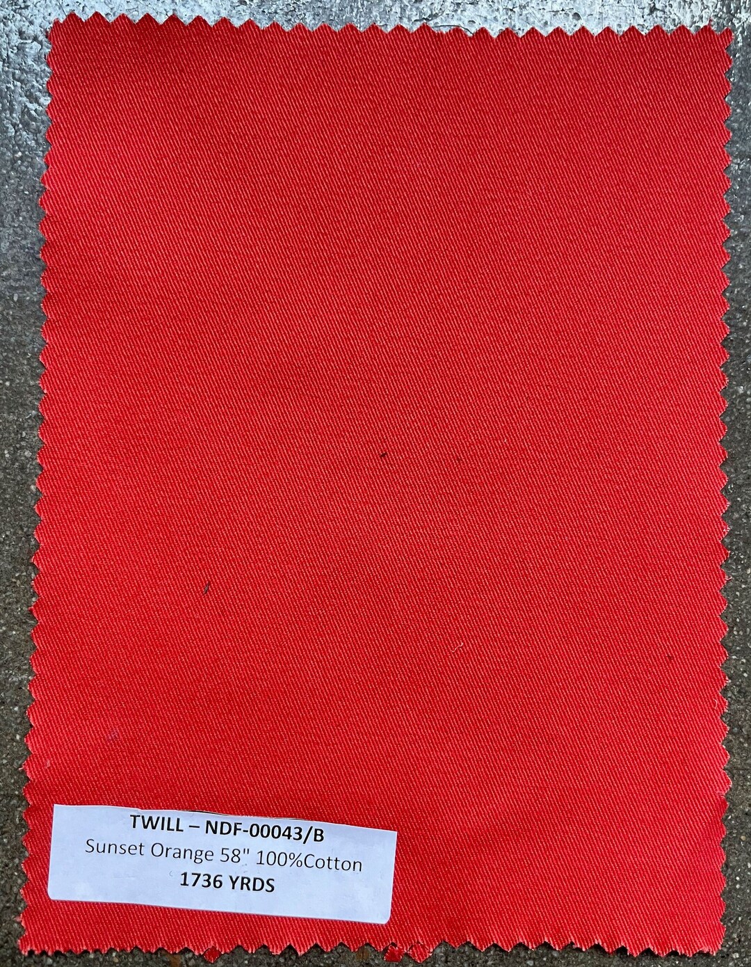 3 YARDS Orange Twill Fabric by the Yard 67 Oz 100 Cotton 58 Etsy