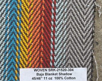 3 yards Baja Blanket Fabric Shadow Grey 11oz 100% Cotton 45”
