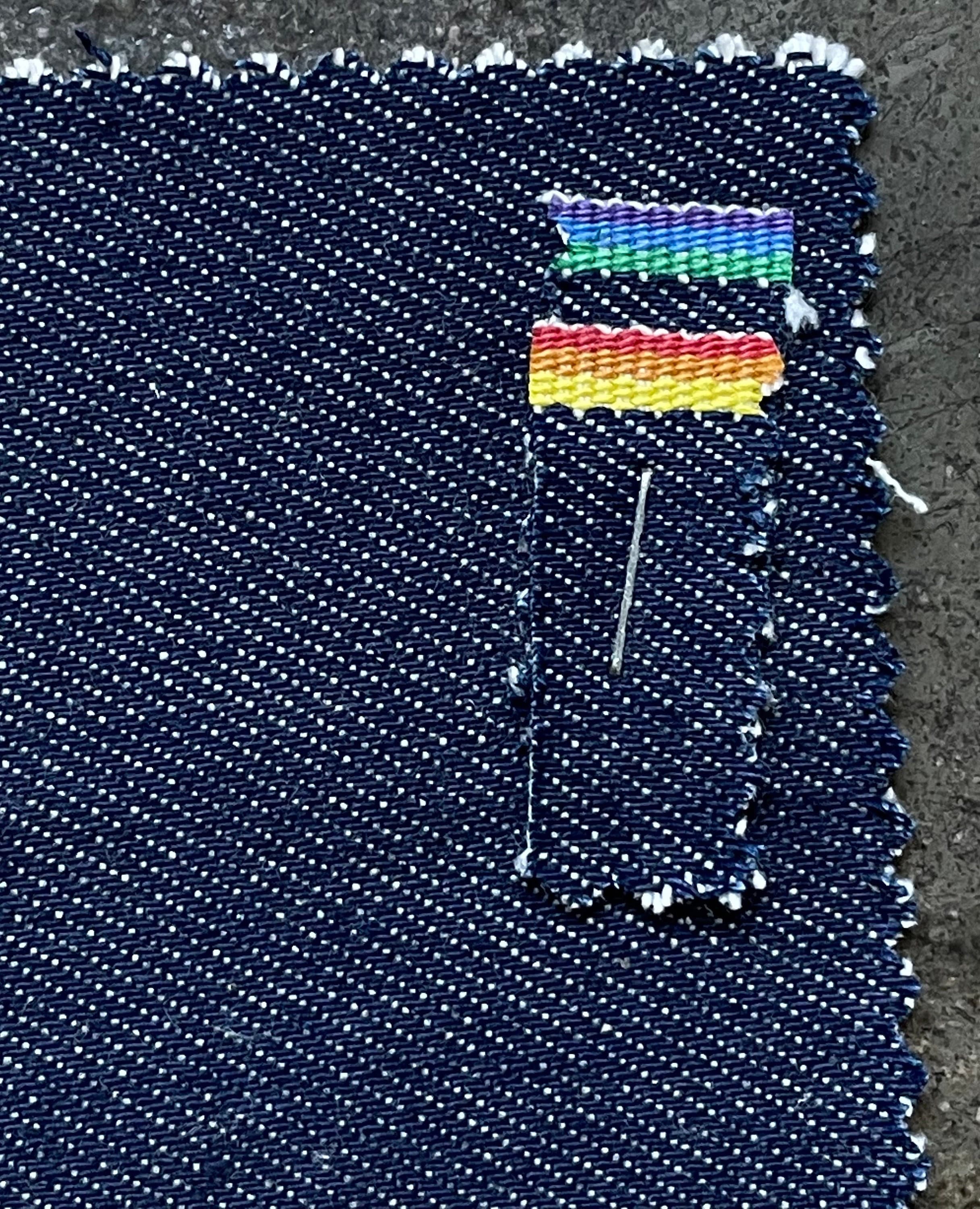 Denim Cone Rainbow Selvedge Indigo Salvage Denim Fabric by the Etsy