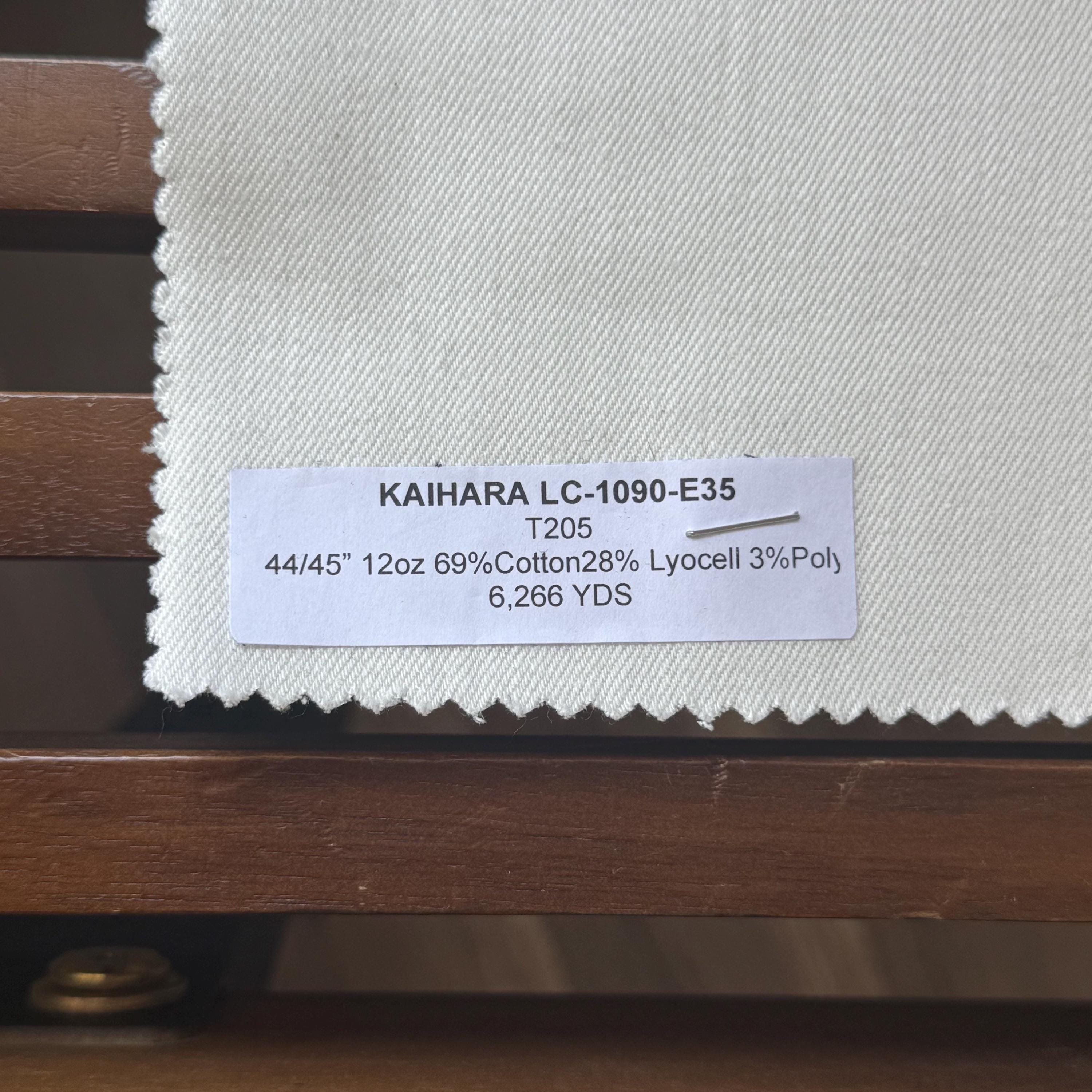 HAYAページ 3 Yards White Kaihara Japanese Denim 69 C 28 Lyocell 3 Poly 12oz