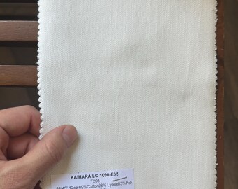 3 Yards White Kaihara Japanese Denim 69 C 28 Lyocell 3 Poly 12oz