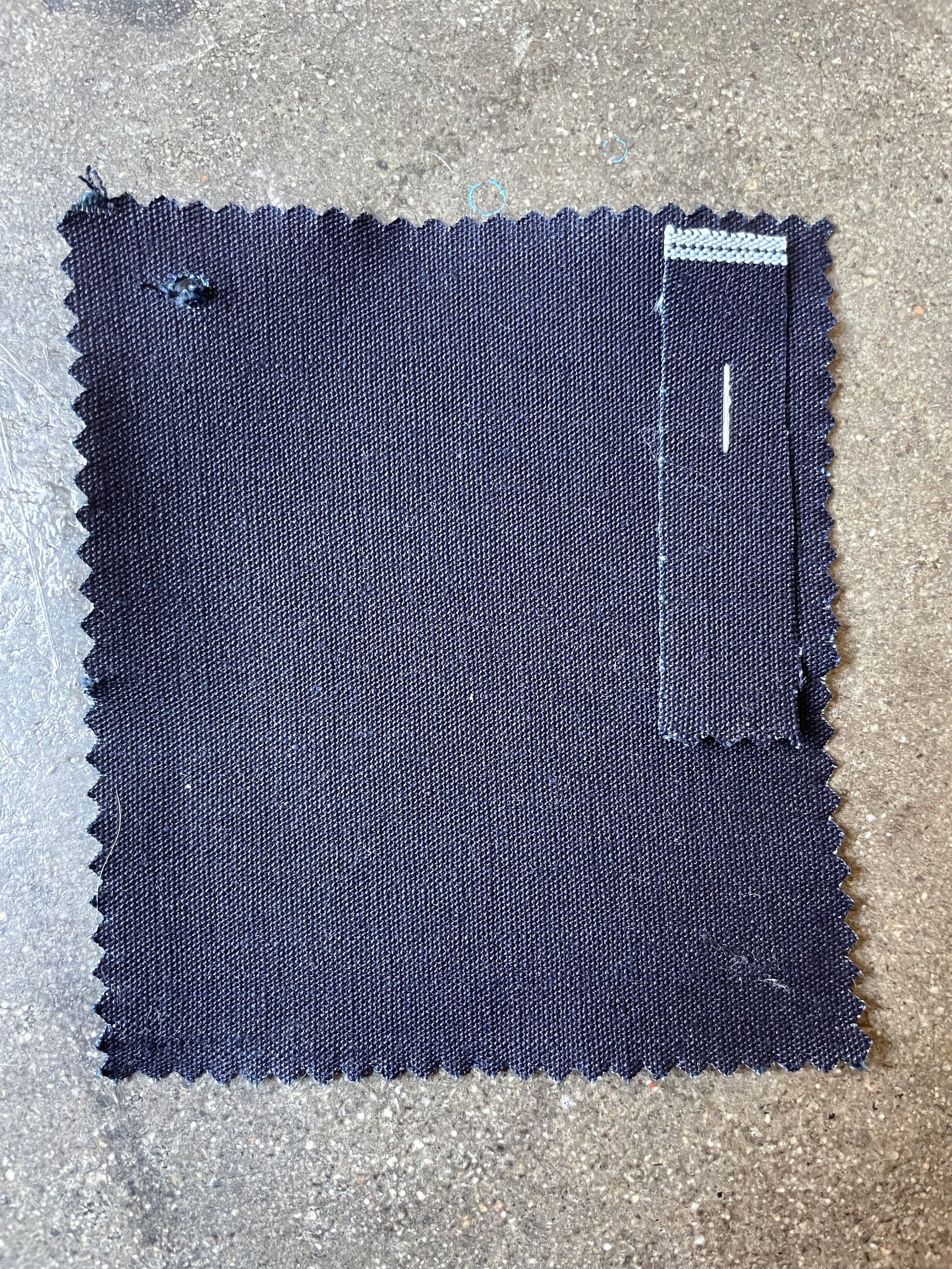 Japanese Navy selvedge canvas fabric by the yard Limited Rare Fabric Rigid Wax Feel