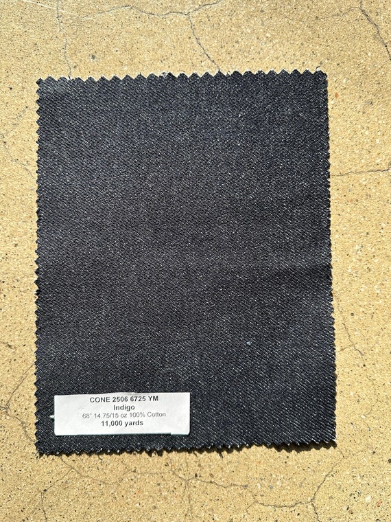 Cone Indigo Denim / Heavy Weight Denim Fabric 3 YARDS 68