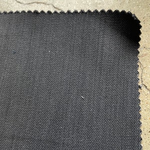 Dark Grey Denim Fabric (per 3 yards) 60" 9 oz 70% Cotton 30 Pes image 2