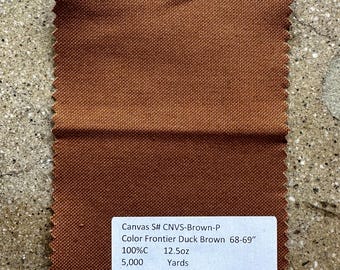 3 yards Brown / Tan Duck Canvas 12.5 oz Medium Weight 100% cotton