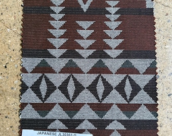 3 yards Japanese Tribal Jacquard Fabric 10 oz 100% Cotton 57”