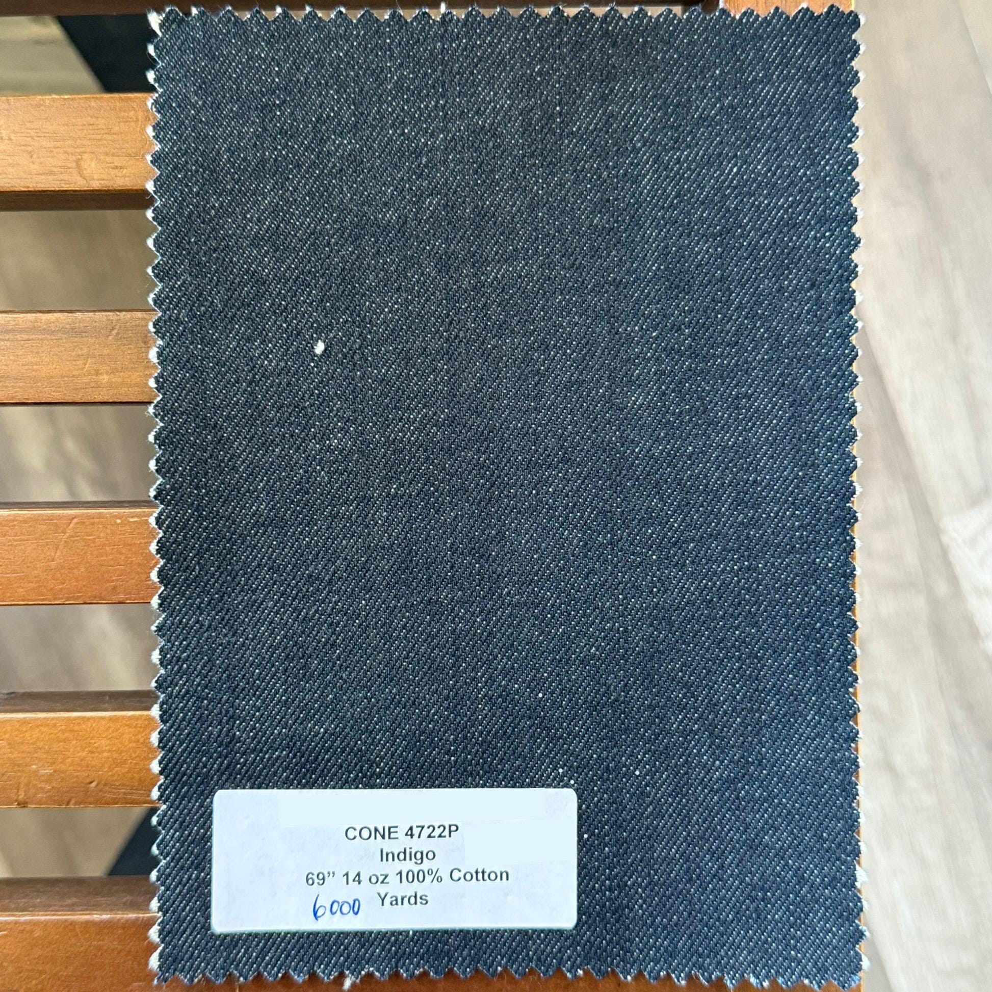 3 Yards Indigo Cone Heavyweight Denim 100% Cotton 14 Oz 69” - Etsy