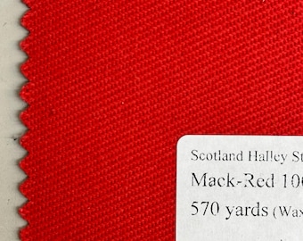 3 Yards Super Heavy Red Twill Fabric 18 oz 100% Cotton 58 in