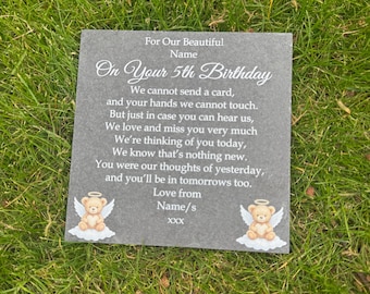 Grave, memorial, slate, memorial plaque, in loving memory, grave marker, Birthday memorial, birthday, birthday memorial gift.