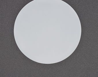 Pack of 10 x 40mm Blanks Acrylic Round Cut White Circles Custom Made Any Size Available 3mm Thickness