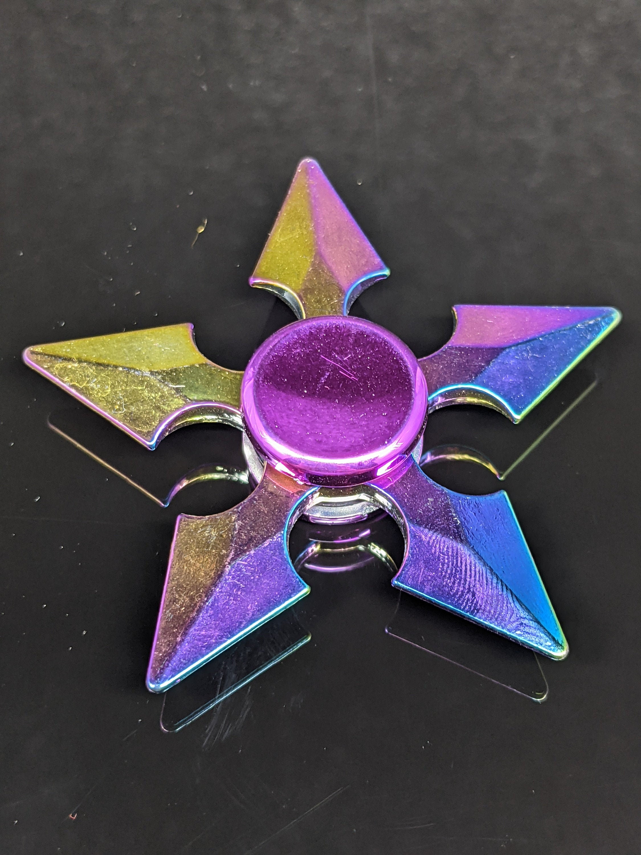 Reflective Fidget Spinner Fidget Toy Hand Spinner 5 wings Etsy