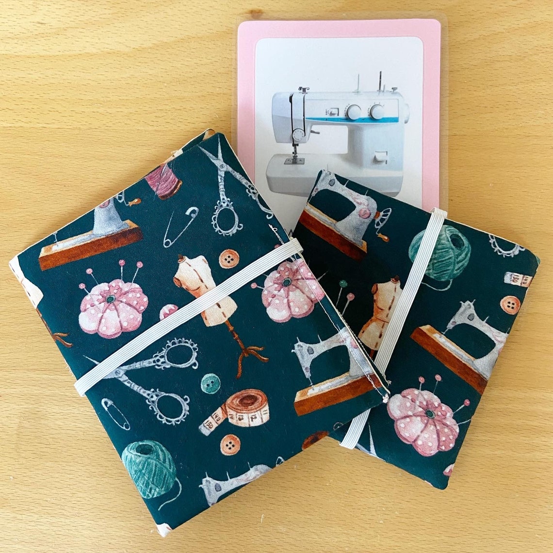 Handmade Sewing themed Montessori 3 Part Card Pouch/ Etsy