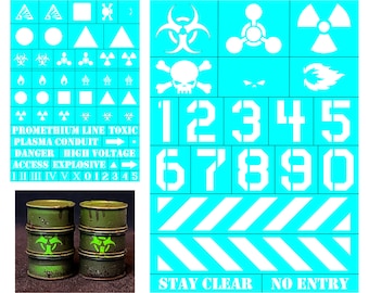 Industrial Stencil for Painting Miniature Wargaming Terrain