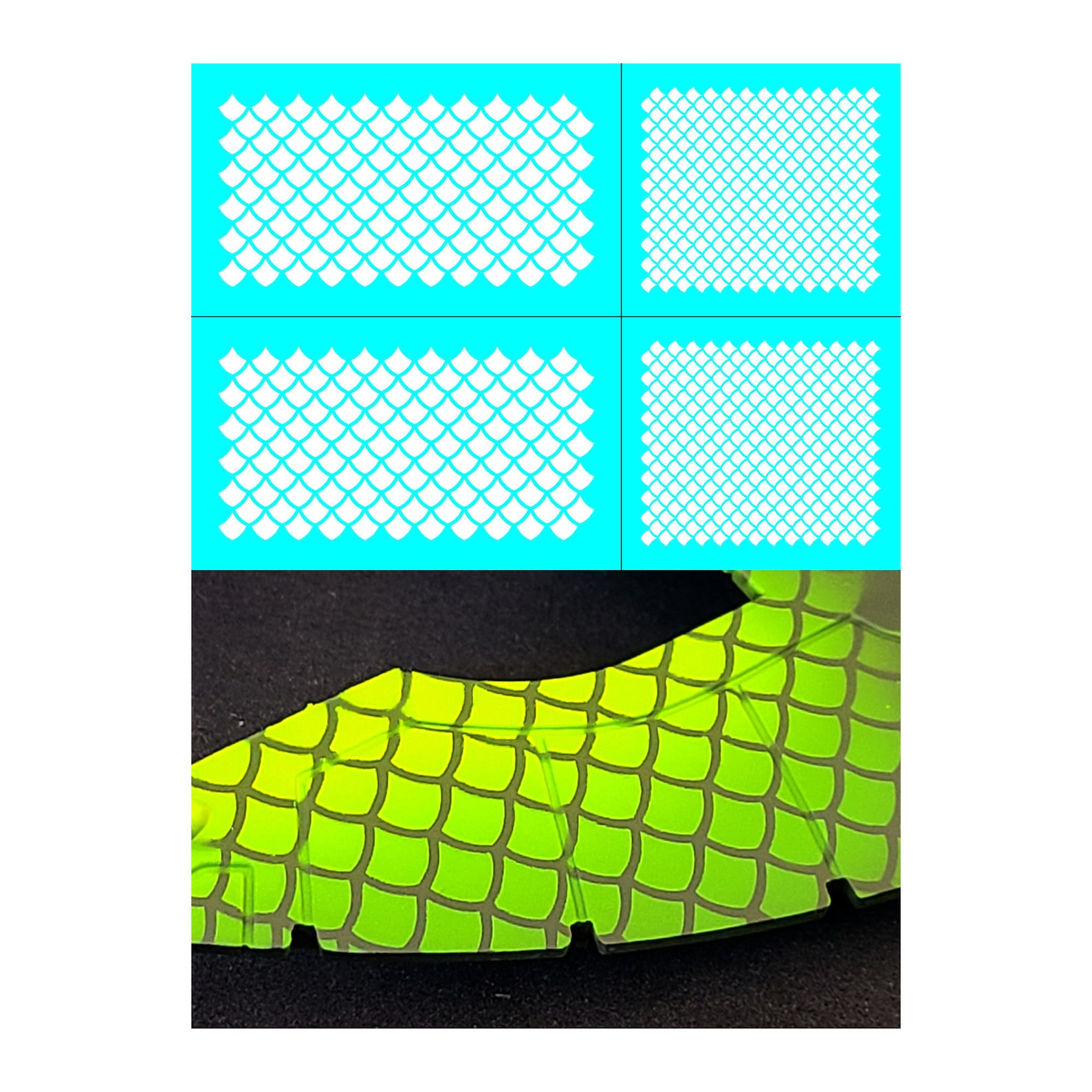 Dragon Scale 1 Airbrush Stencil for Wargaming and Roleplaying Etsy