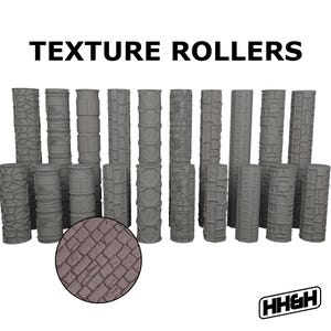 Texturrullar för miniatyrmodellterräng - Set 24