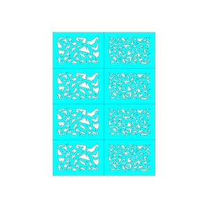 Shard Urban Infantry Camo Stencil for Miniature Wargame Painting