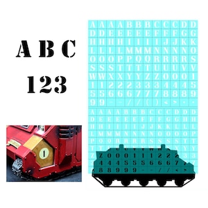 Military Style Font Stencil for Miniature Wargame Painting