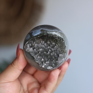 Druzy Grüner Amethyst Sphäre