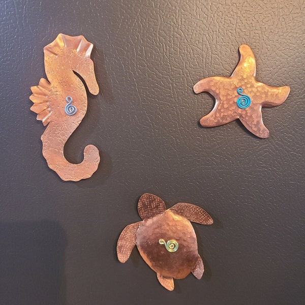 Sea Life Copper Magnets