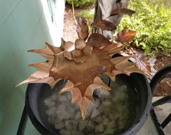 Maple leaf copper fountain