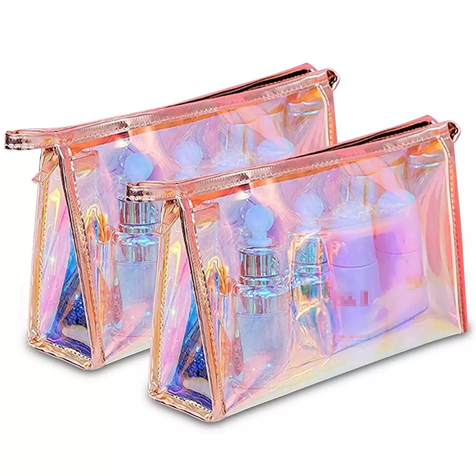 Holographic luxury custom cosmetic makeup bag wholesale Etsy