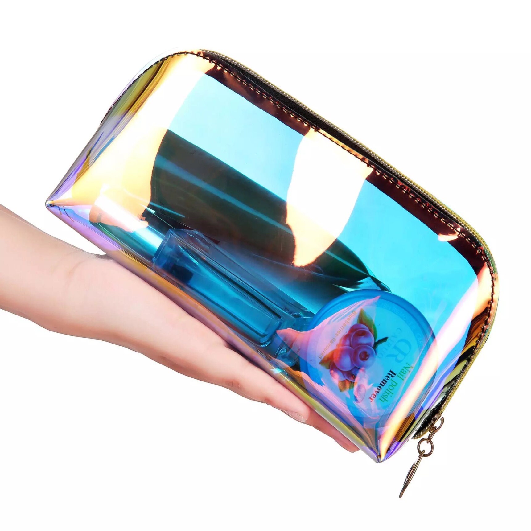 Holographic clear makeup travel toiletry bag wholesale Etsy