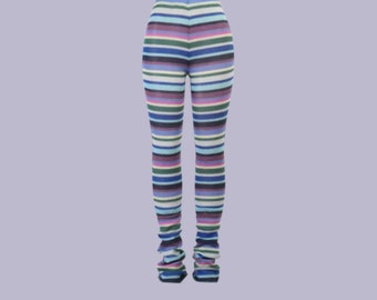 Striped Knit Pants | Etsy