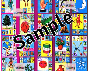 Digitales Loteria Board zum sofortigen Download