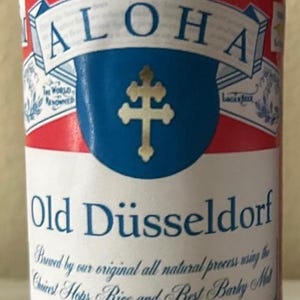 Magnum PI - oud bieretiket van Düsseldorf