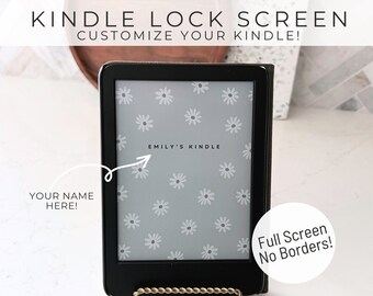 Schermata di blocco Kindle PERSONALIZZATA, salvaschermo Kindle a schermo intero, copertina Kindle, sfondo Kindle, accessori Kindle, pacchetto schermata di blocco Kindle