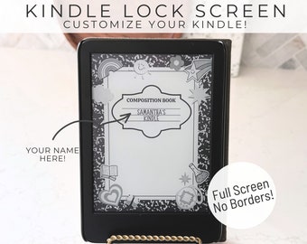 AANGEPASTE Kindle Lock-scherm, Kindle Screensaver op volledig scherm, Kindle Cover, Kindle Wallpaper, Kindle-accessoires, Kindle Lock Screen Bundle