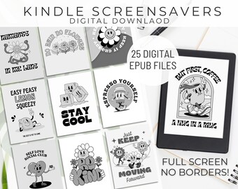 25 VOLLEDIG SCHERM Kindle Screensaver, Kindle Lock Screen, Kindle Cover, Kindle Wallpaper, Kindle Accessoires, Kindle Lock Screen Bundle, Bookish