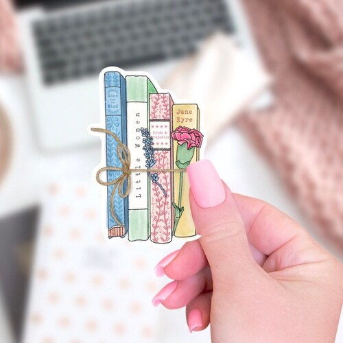 Reading Sticker Waterproof Sticker Water Bottle Sticker Etsy