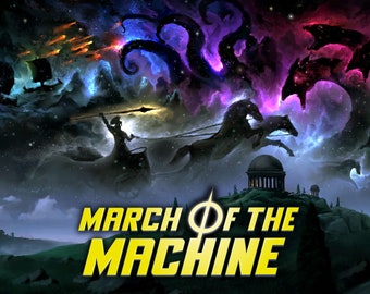MOM MOC - Piotr Dura MTG ap - March of the Machine Commander - Magic: the Gathering Artist Proof + Original Art