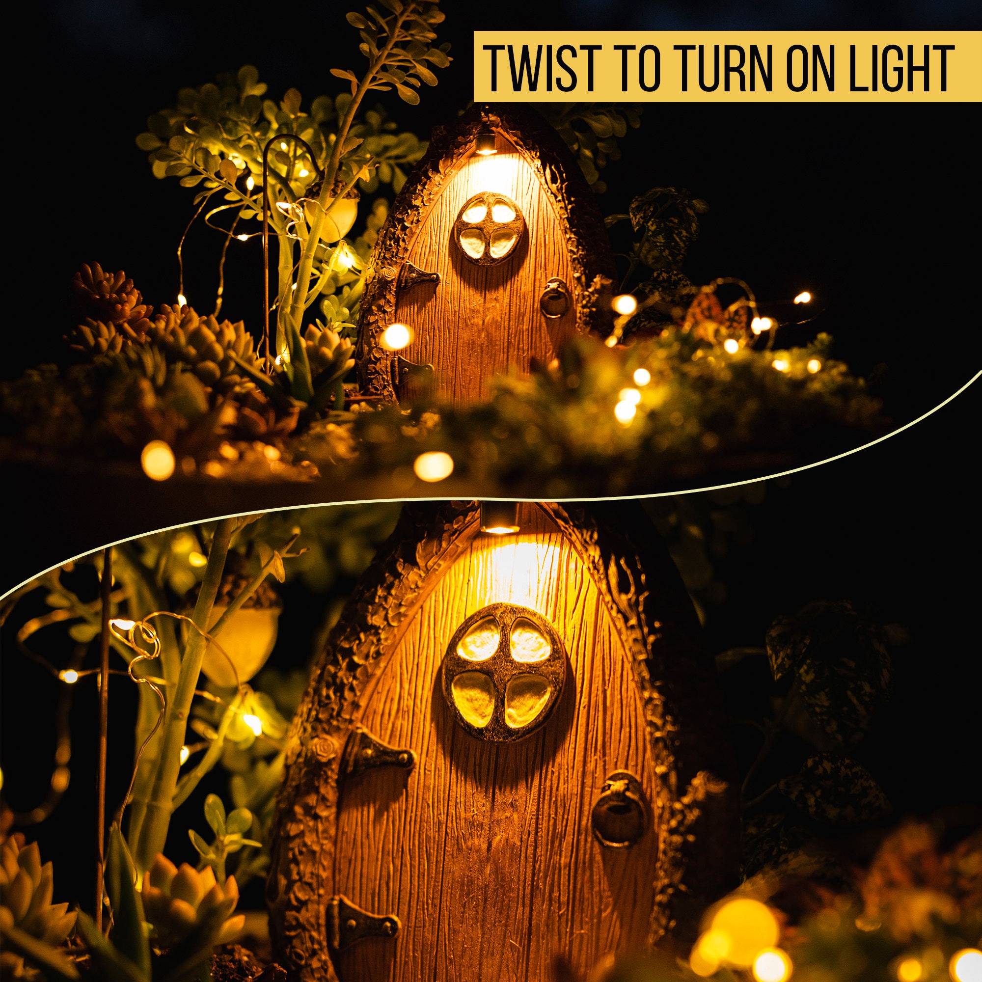 Fairy Door and Windows for Trees Glow in The Dark - Fairy Tree Door- fairy garden- Fairy house - Fairy door for trees- gnome door