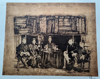 Alain Kleinman - Limited Edition Lithograph - Le maître Chinois / The Chinese Master