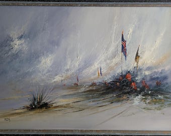 Barry Hilton, Battlefied, Contemporary Oil on canvas