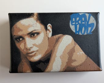 Ebenholz - Portrait - Stencil Spray paint Rare Street Artist