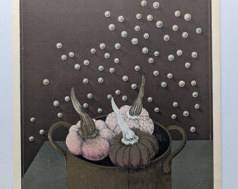 Eberhard Eggers (1939 - 2004) - Lithograph - Fantasy vegetables in a pot, 1975