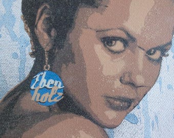 Ebenholz - Portrait - Stencil Spray paint Rare Street Artist