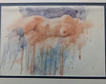 Derek Jones - Her body - Watercolour on paper