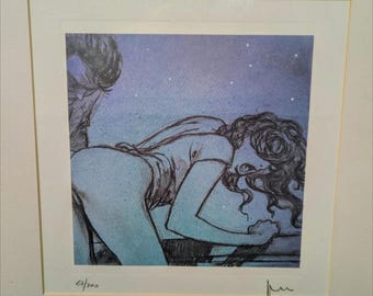 Limited edition Erotic Print Milo Manara 63/700 Framed