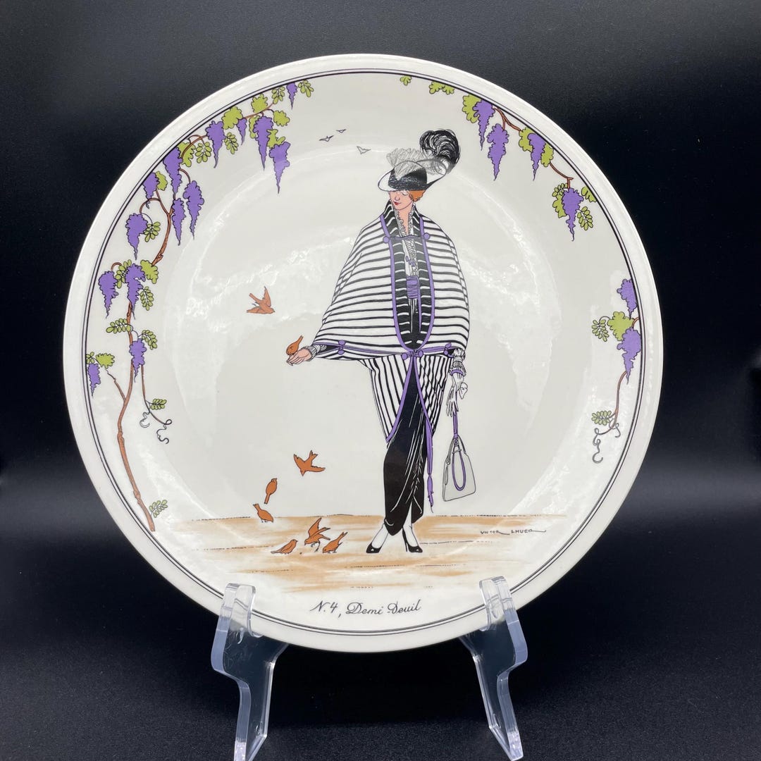 Villeroy & Boch DESIGN 1900 N. 4 Demi Deuil Art Deco Women 10.25