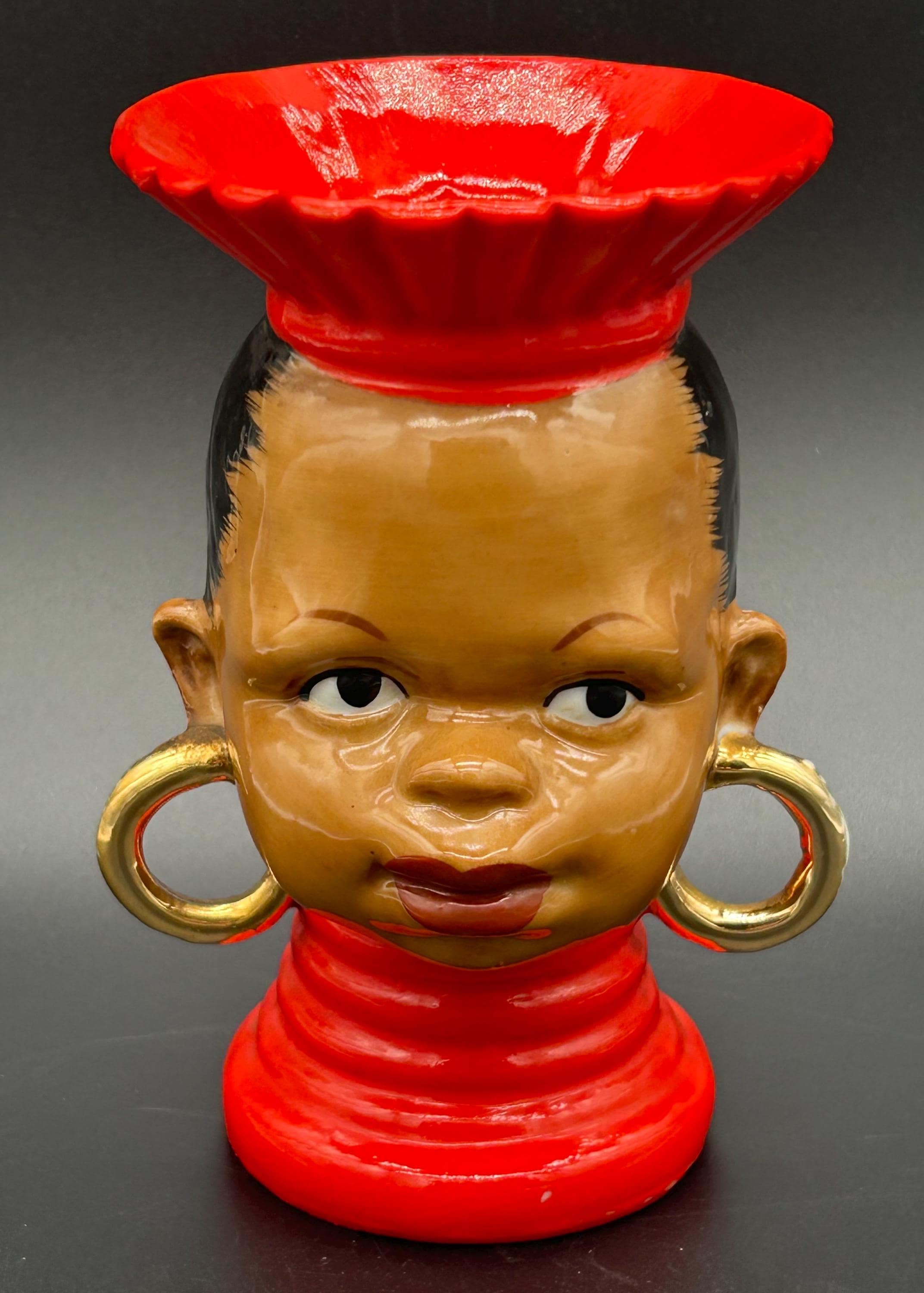 African Head Vase - Etsy