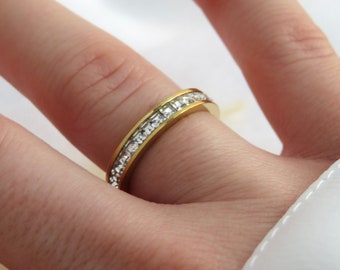 6 Premium Yellow No Commitment Zircon Ring Eternal Zircon Ring Gold Plated Ring Ms Ms Ring 